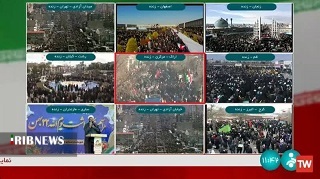 نمایش جلوه های بی بدیل شکوه حضور مردم دیار خمینی در قاب شبکه های ملی