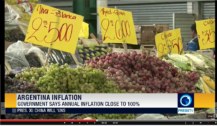 افزایش تقریبا ۱۰۰ درصدی تورم در آرژانتین