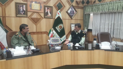 دیدار فرمانده نیروی دریایی سپاه با فرمانده کل انتظامی جمهوری اسلامی ایران