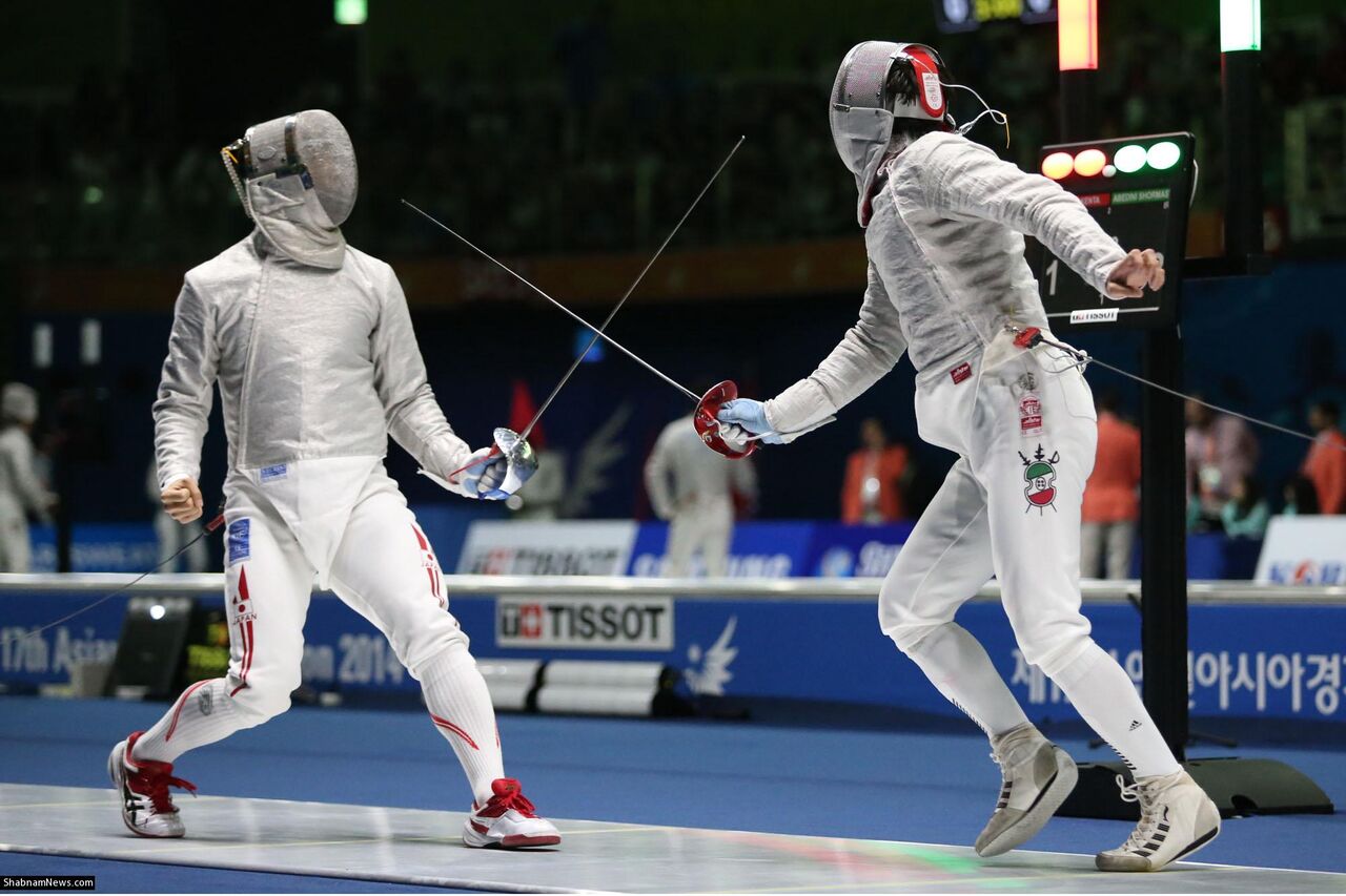 شمشیربازی ایران بازی برده را باخت شمشیربازی ایران بازی برده را باخت