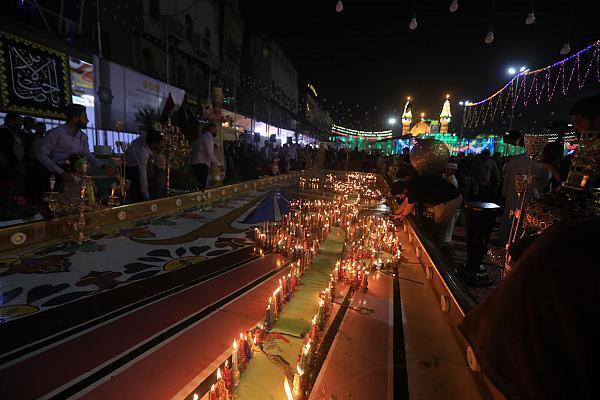 جشنواره شمع‌ها در کربلا