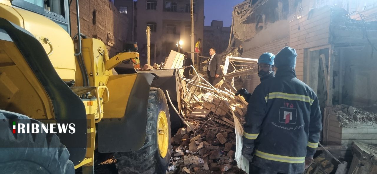 انفجار ۴ ساختمان در تبریز