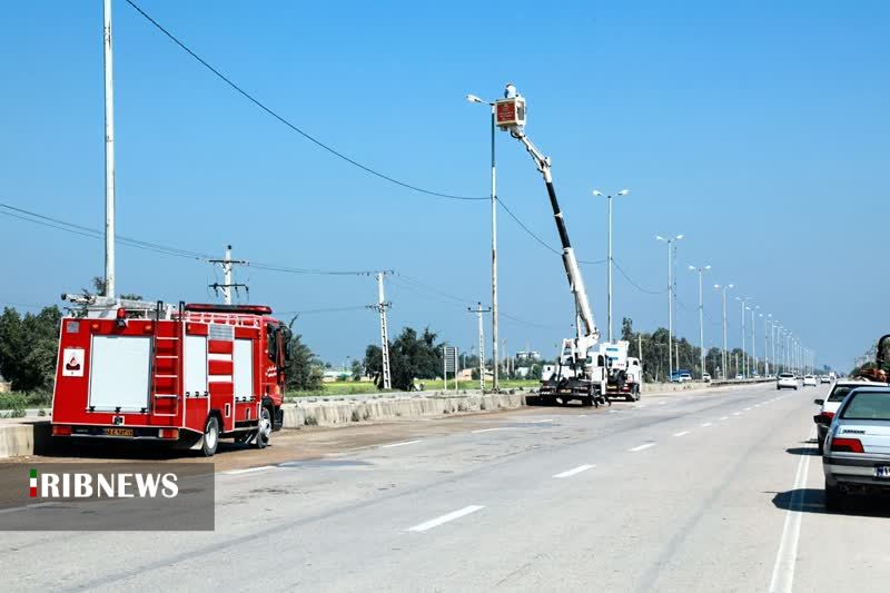 بهینه سازی و اصلاح شبکه روشنایی جاده ویس به ملاثانی