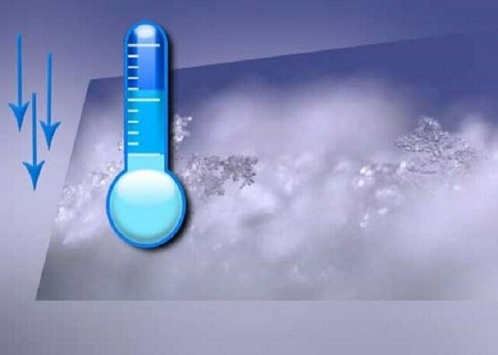 کاهش ۱۰ درحه ای دمای هوا در جنوب استان
