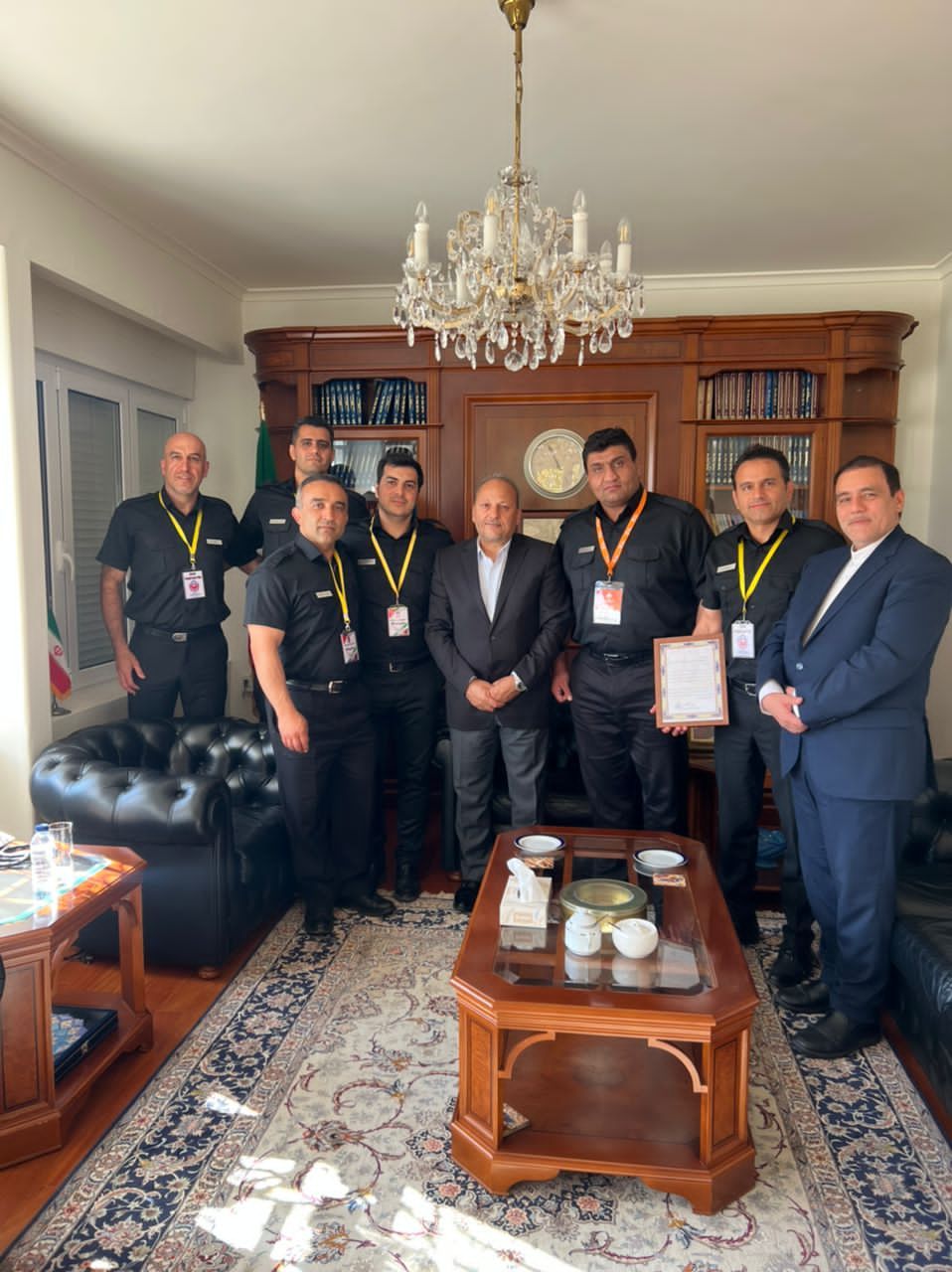 قهرمانی آتش نشان نیشابوری در مسابقات آتش نشانان جهان