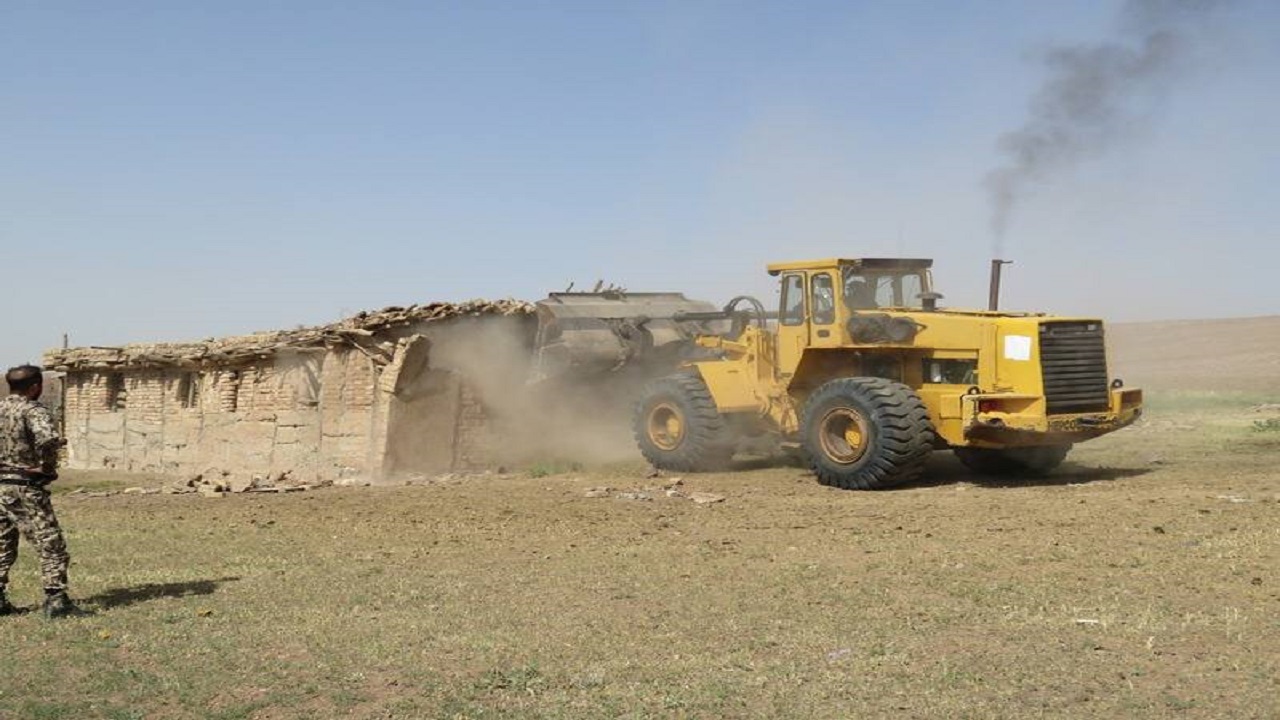  اجرای دو فقره حکم قلع و قمع در قزوین 