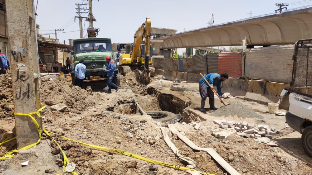 تلاش برای رفع مشکل ترافیکی تقاطع غیر همسطح میدان دانشگاه اهواز