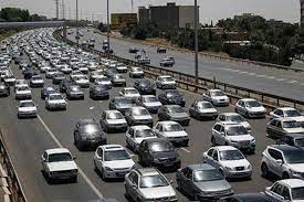 ترافیک نیمه‌ سنگین در آزادراه قزوین - کرج