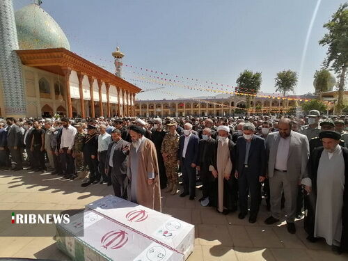 تشییع پیکر شهیدان محیط زیست  فارس در شیراز