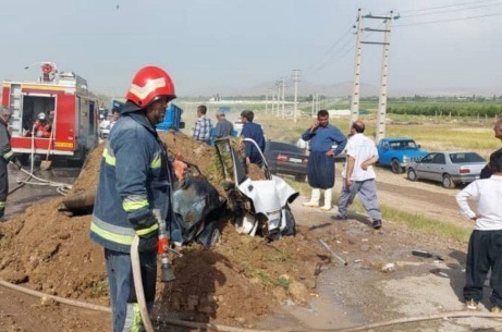 تصادف در محور مهاباد به ارومیه تصادف در محور مهاباد به ارومیه