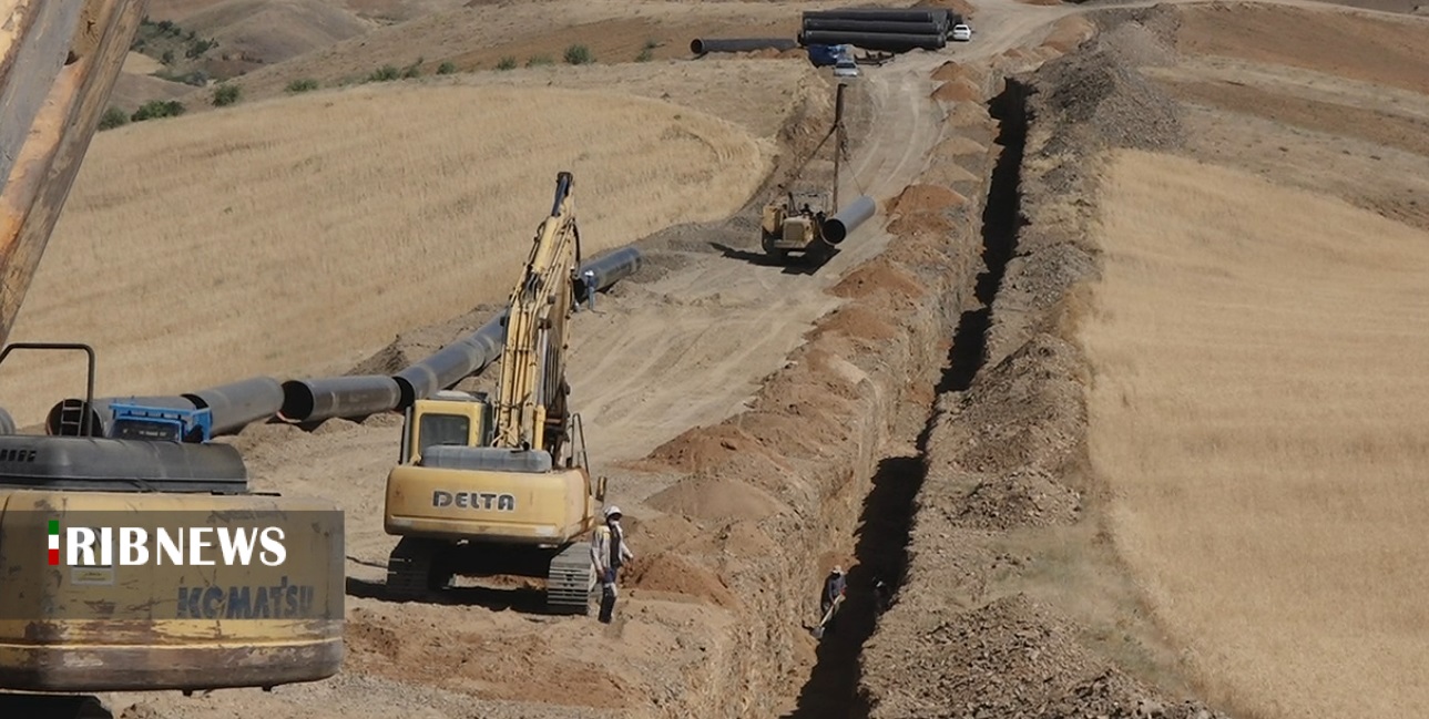 پیشرفت ۶۵ درصدی انتقال آب سد آزاد به سنندج