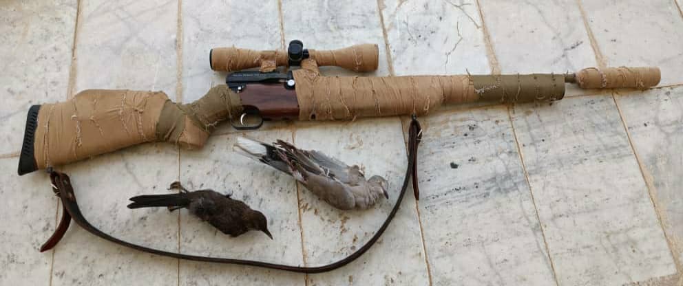 شکارچی غیر مجاز در بوشکان به دام افتاد