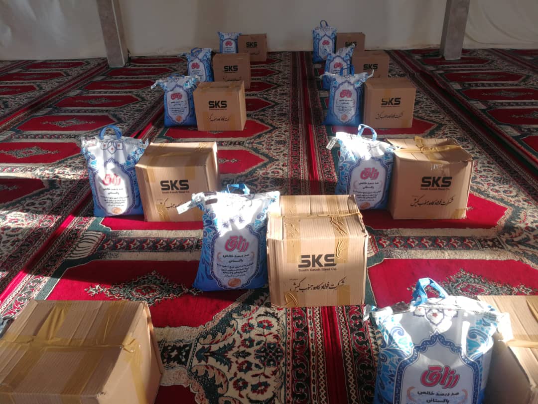 اهدای ۱۵۰ بسته غذایی به مددجویان درپهن بشاگرد