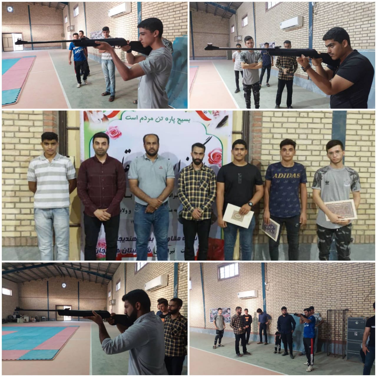برگزاری مسابقه تیراندازی با تفنگ بادی در هندیجان