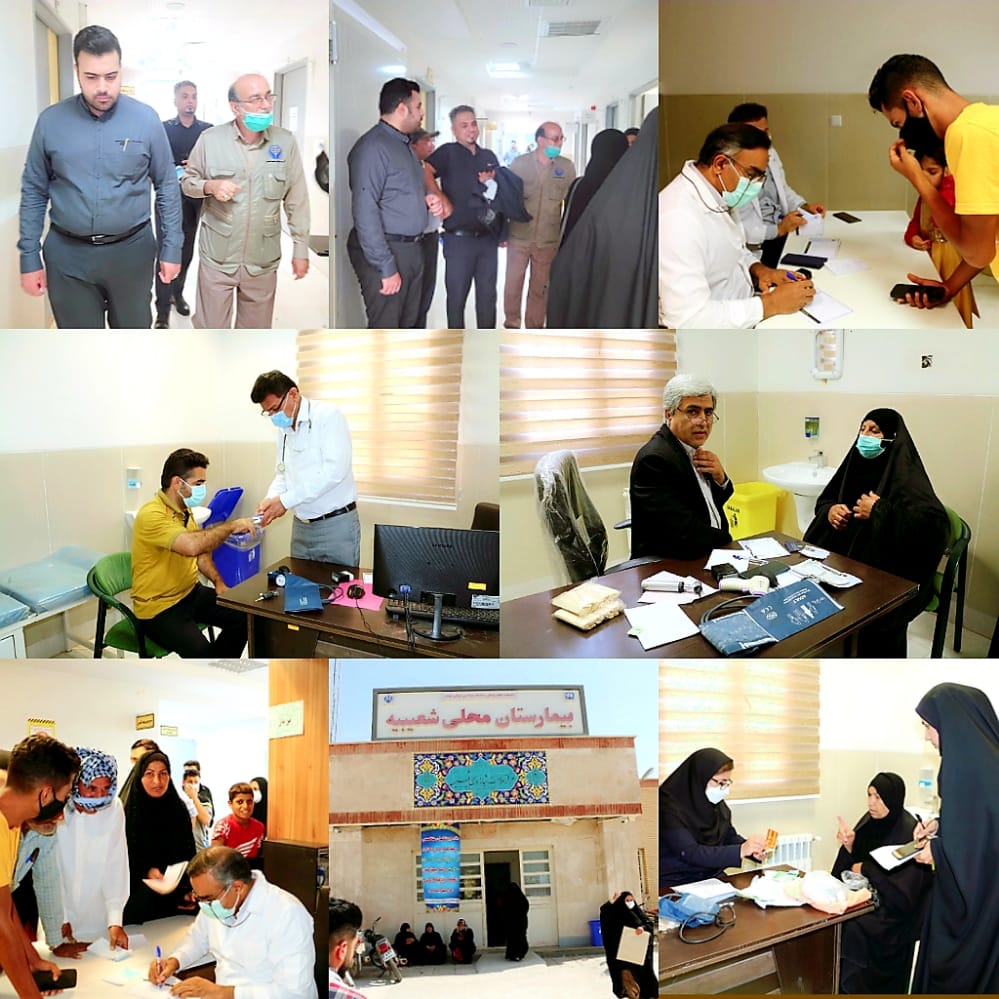 ویزیت رایگان بیماران نیازمند در شعیبیه شوشتر ویزیت رایگان بیماران نیازمند در شعیبیه شوشتر