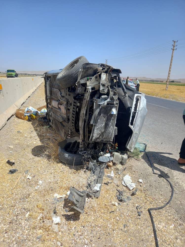 یک کشته در تصادف جاده فدشکویه به زاهدشهر فسا