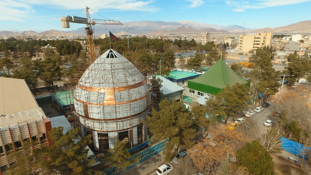 ساخت گنبد جدید در کرمان