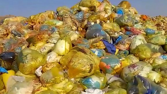 دفن روزانه ۱۲۰ تن پسماند پزشکی در پایتخت دفن روزانه ۱۲۰ تن پسماند پزشکی در پایتخت