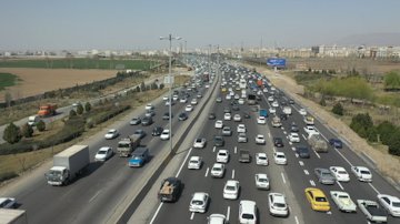 ترافیک سنگین در آزادراه قزوین – کرج- تهران