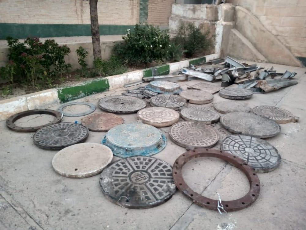 دستگیری سارقان دریچه&zwnj;های فاضلاب شهری در ایلام