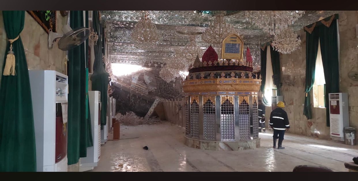 ۴ کشته در پی فرو ریختن تپه‌ای در زیارتگاه «چشمه امام علی» در کربلا