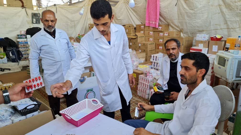 استقرار موکب بهداشتی و درمانی خراسان جنوبی در شهر کاظمین استقرار موکب بهداشتی و درمانی خراسان جنوبی در شهر کاظمین