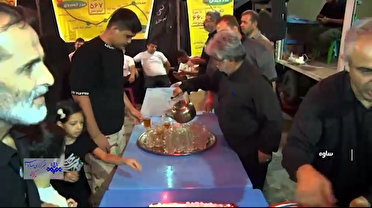 برپایی موکب جاماندگان کربلا در ساوه برپایی موکب جاماندگان کربلا در ساوه