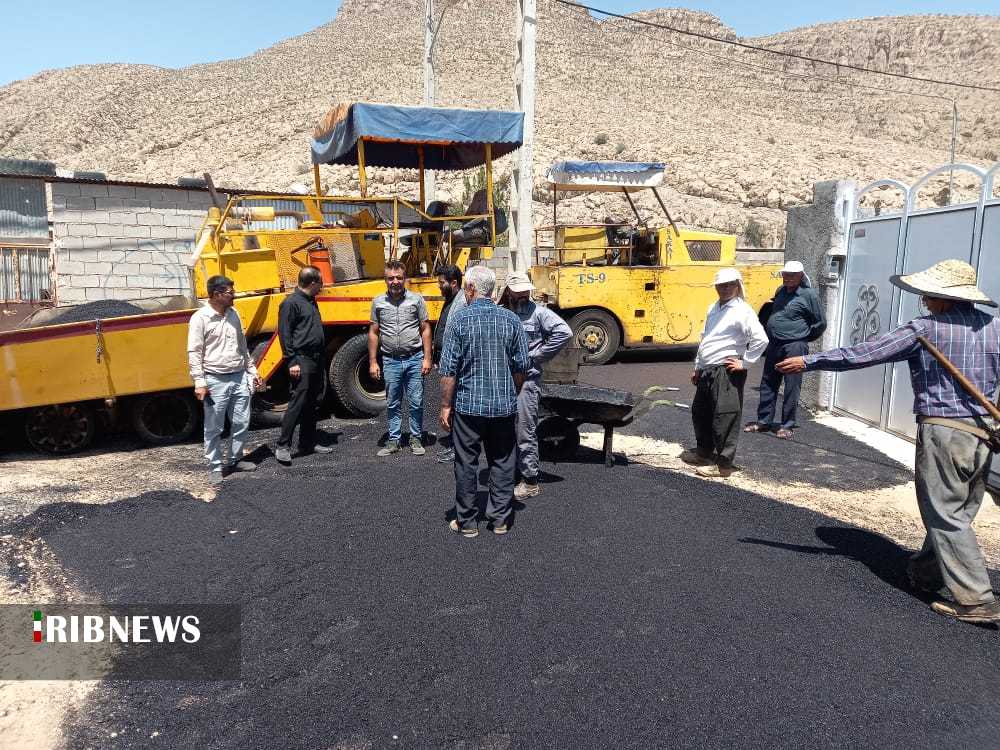 بهسازی کوچه ها و معابر روستا‌های بخش بانش در بیضا
