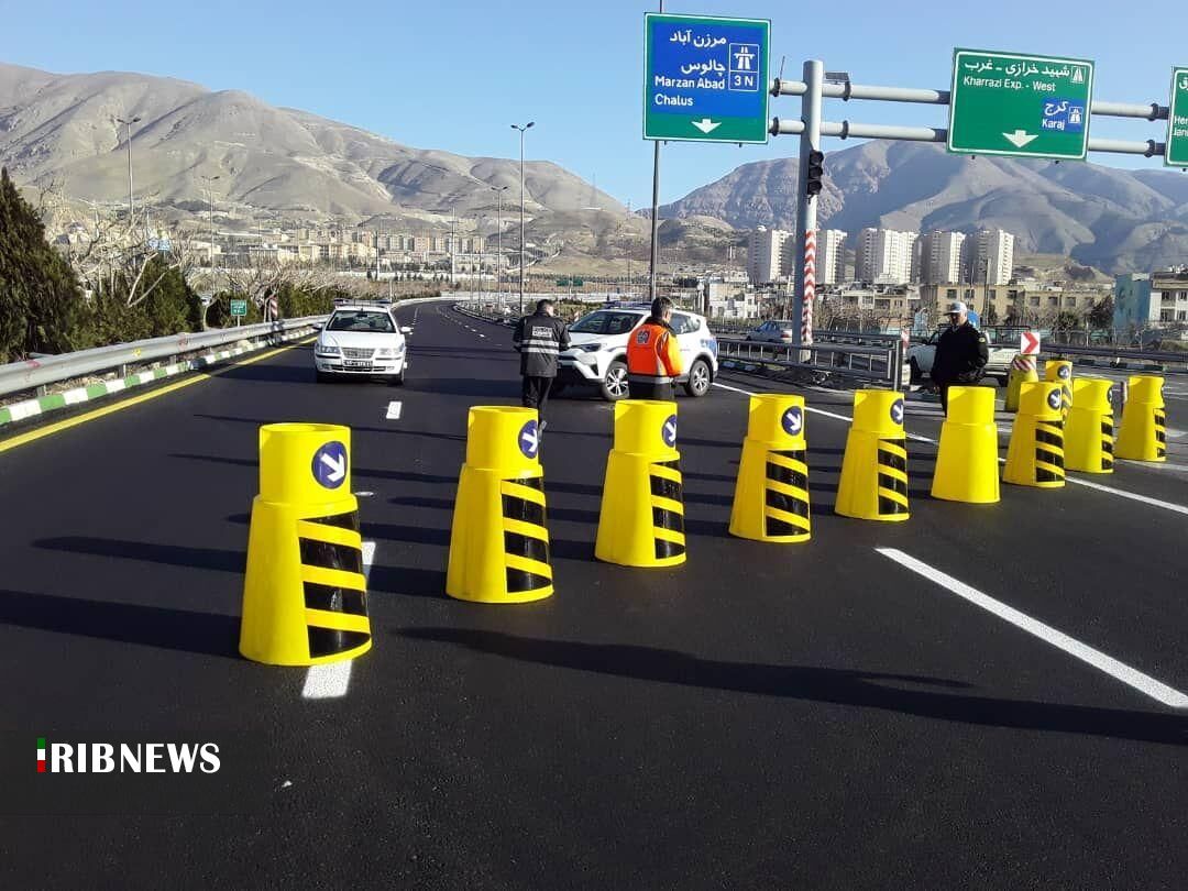 محور کرج چالس از فردا به مدت ۲ روز مسدود است