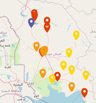 افزایش ذرات آلاینده در ده شهر خوزستان