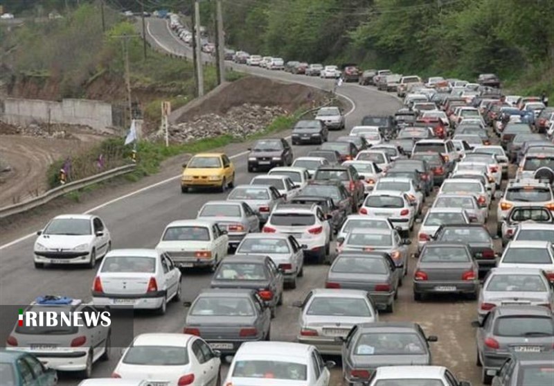 ترافیک سنگین در محور چالوس و آزادراه‌های قزوین-کرج-تهران و ساوه-تهران