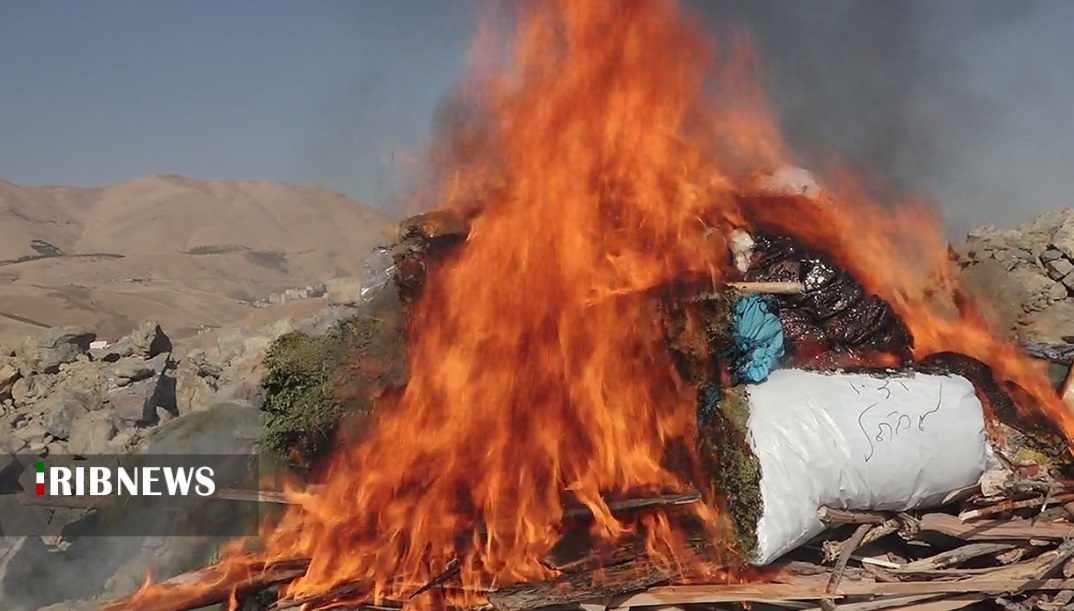 امحای ۵۰۰ کیلوگرم انواع مواد مخدر در سنندج