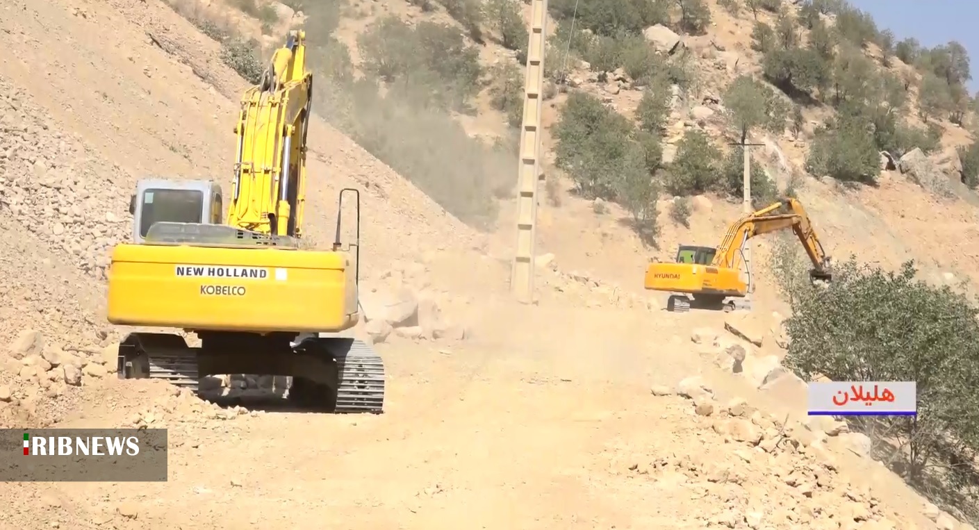 اجرای عملیات راهسازی محور زردلان _ هلیلان