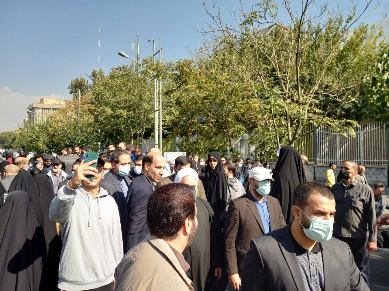 حضور رئیس قوه قضاییه در راهپیمایی یوم‌الله ۱۳ آبان