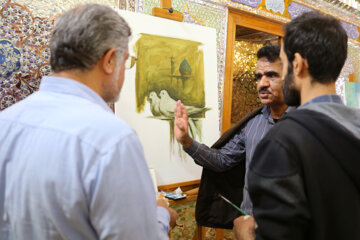 کارگاه نقاشی قرمز پررنگ در شیراز