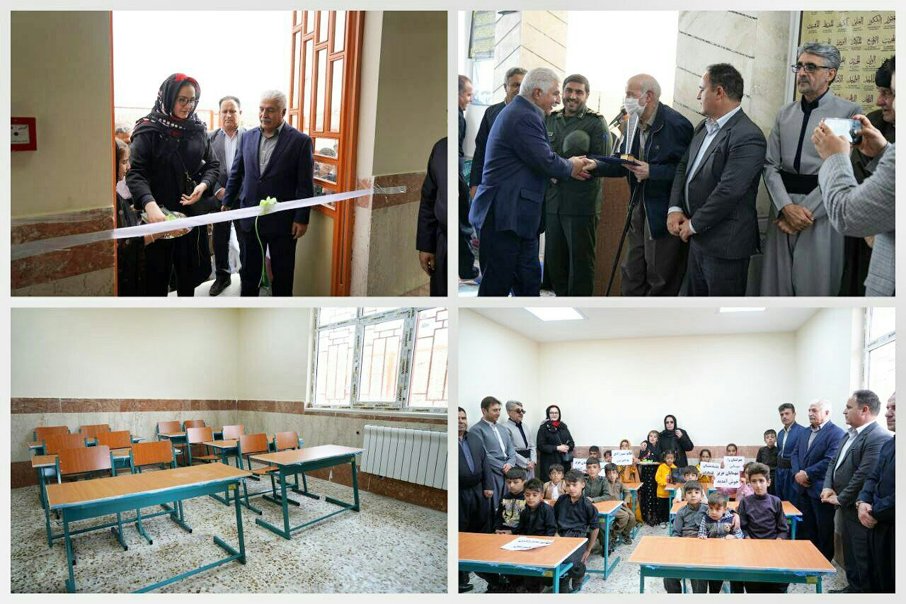 افتتاح یک مدرسه خیر سازدر شهرستان جوانرود