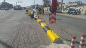 شروع عملیات احداث رفیوژ میانی در خیابان باقرخان