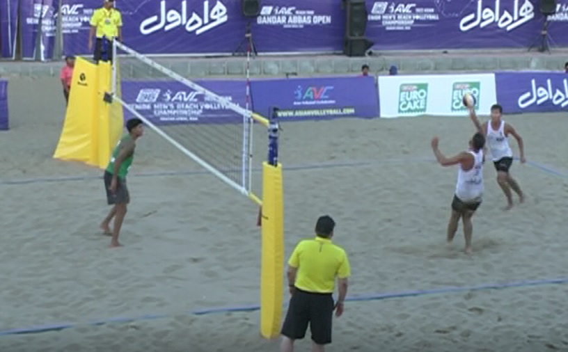 پایان رقابت‌های قهرمانی والیبال ساحلی آسیا / ایران یک چهارم شد