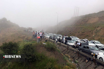 ترافیک سنگین در آزادراه پردیس-تهران و قزوین-کرج