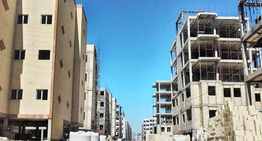 اجرای بخشی از طرح نهضت ملی مسکن در شهر جدید حوراء همدان