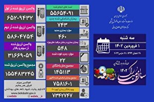 شناسایی ۷۴۳ بیمار جدید کرونا در شبانه روز گذشته