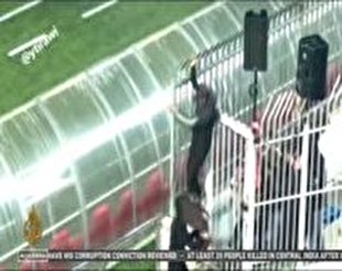 حمله نظامیان صهیونیست به تماشاگران فلسطینی فوتبال
