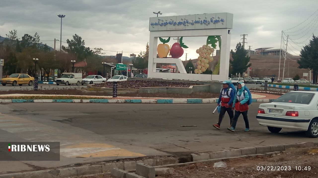 پیاده روی زوج مراغه‌ای از مراغه تا شیراز