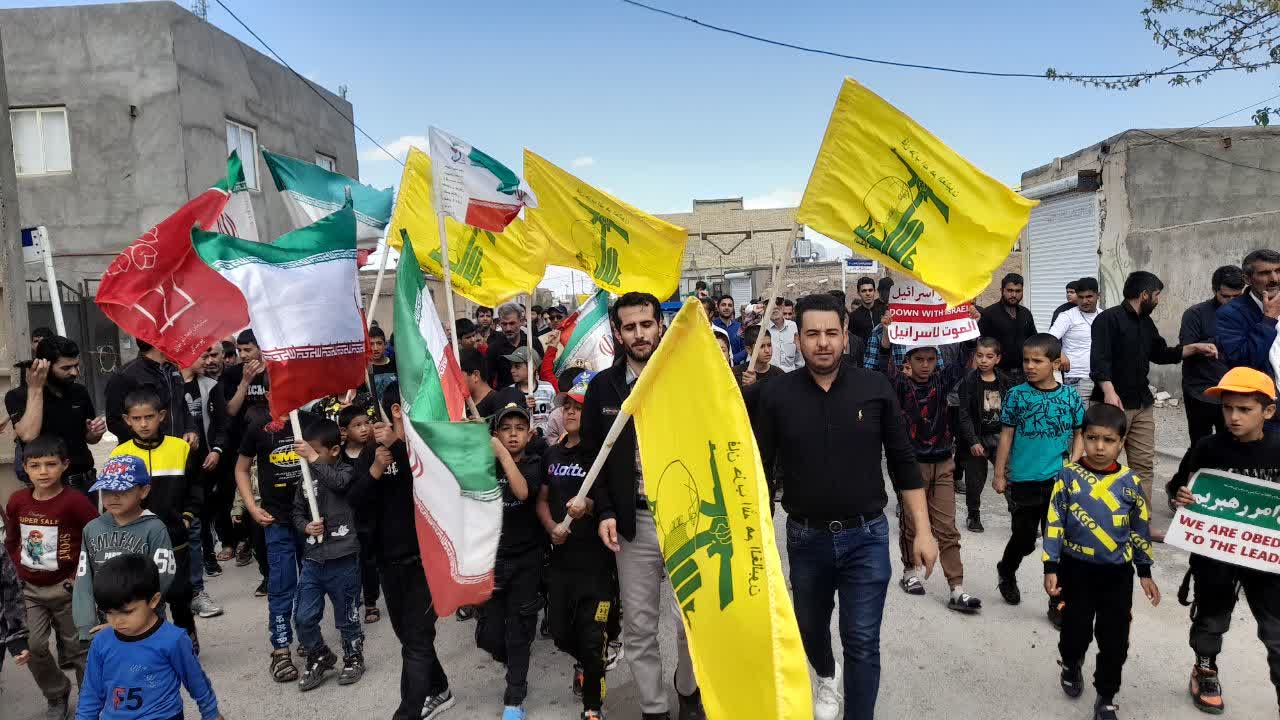 راهپیمایی روز قدس روستای سلطان ابادنمک  استان خراسان رضوی ۱۴۰۲