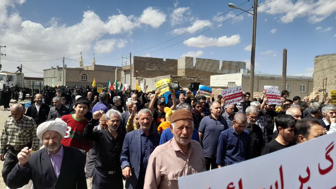 راهپیمایی روز قدس روستای سلطان ابادنمک  استان خراسان رضوی ۱۴۰۲