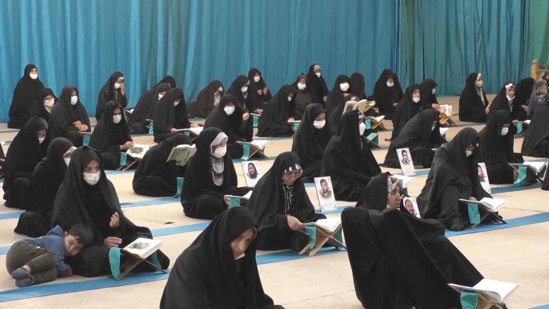 آیین جزء خوانی در جوار آستان مقدس امامزاده ابراهیم ابن موسی بن جعفر(ع)
