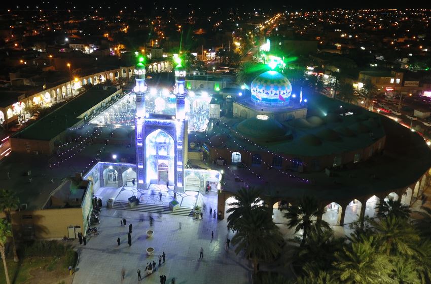 استقبال گردشگران نوروزی از امامزاده عبدالله بافق