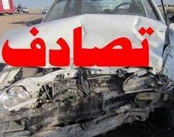 ۸ مصدوم تصادف زنجیره ای  در محور جیرفت -کرمان