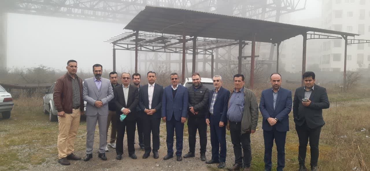 بازدید از ورزشگاه نیمه کاره شهدای رستمرود
