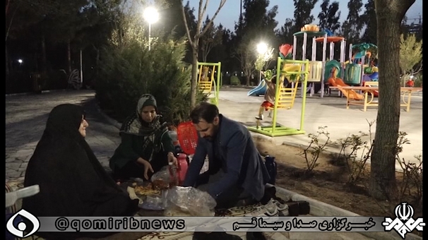 طعم شیرین افطار در فضای زیبای بوستان‌ها و پارک‌های قم